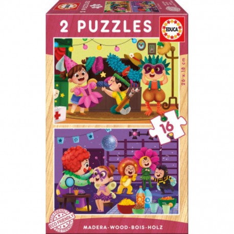 Educa Puzzle Puzzle bois carnaval