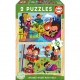 Educa Puzzle Puzzle bois parc d'attractions