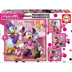 Educa Puzzle progressif minnie & the happy helpers