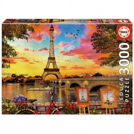 Educa Puzzle Coucher de soleil a Paris