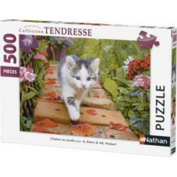 Nathan Puzzle Chaton au jardin