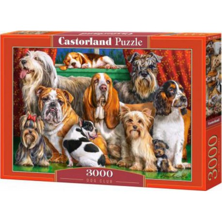 Castorland Puzzle Club de chien, Puzzle 3000 pièces