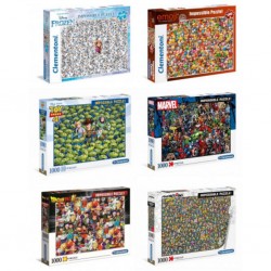 Clementoni Puzzle Assortiment puzzles Mordillo 1000 pièces (A)