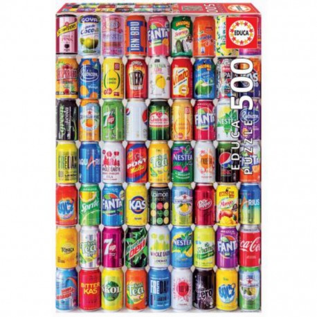 Educa Puzzle 500 CANETTES DE SODA