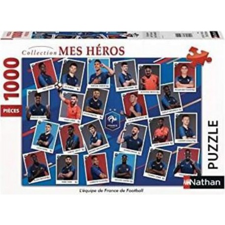 Nathan Puzzle Puzzle 1000p L'équipe de France de Football / FFF