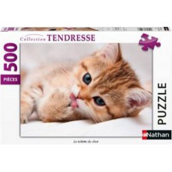 Nathan Puzzle Puzzle N 500 p - La toilette du chat