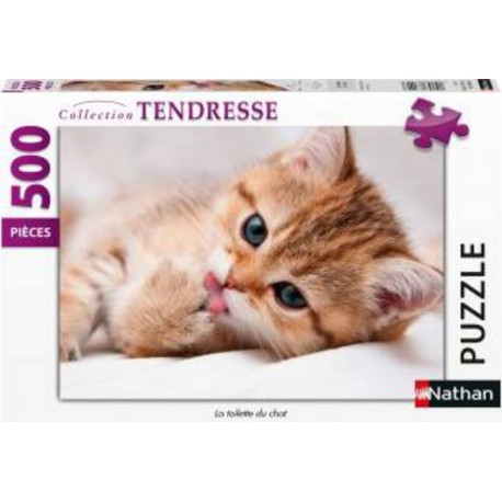 Nathan Puzzle Puzzle N 500 p - La toilette du chat