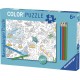 Ravensburger Color'puzzle 80 pièces - Le monde sous l'eau / OMY