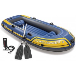 INTEX Inflatable Boat for 3 people + Paddles and Pump