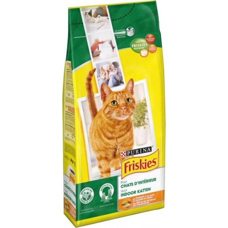 Friskies Croquettes Chats d’Intérieur Poulet Légumes Du Jardin 2Kg (lot de 3)