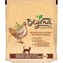 Purina Beyond Croquettes Chats au Poulet et Orge Complète 350g (lot de 3)