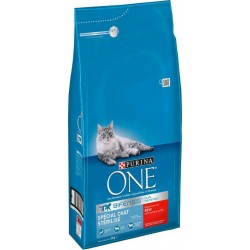 Purina One Croquettes Chat Stérilisé Boeuf 6Kg (lot de 2)