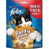 Felix Croquettes Chats Party Mix Original Poulet Foie Dinde Maxi Pack 200g (lot de 6)