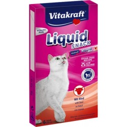 Vitakraft Liquid Snack Au Boeuf Pour Chat 6x15g (lot de 3)