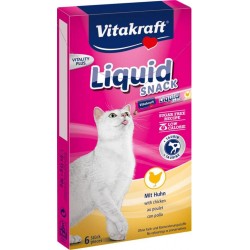Vitakraft Liquid Snack Au Poulet Pour Chat 6x15g (lot de 3)