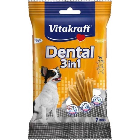 Vitakraft Dental 3 en 1 XS pour Chien 70g (lot de 6)