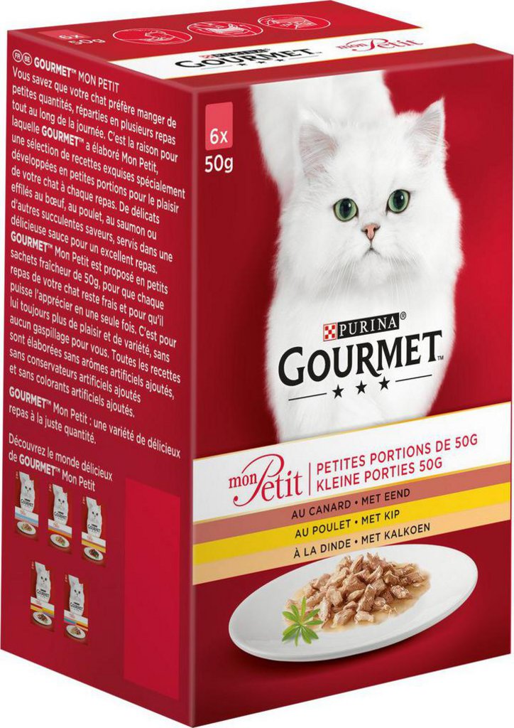 Nourriture pour chats Gourmet Rouge Pâté pour Le Chat, avec