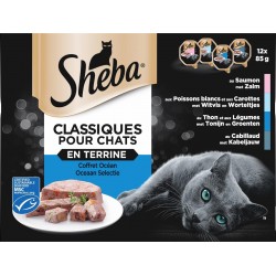 Sheba Coffret Océan Terrine Pour Chat 12x85g