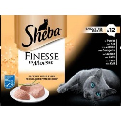 SHEBA MOUSSE FINES 12X85G BARQ