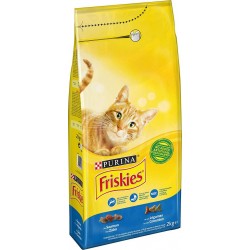 Friskies Croquettes pour Chat au Saumon et aux Légumes 2Kg 7613034182067