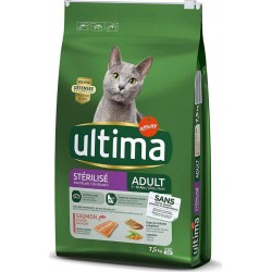 ULTIMA Chat stérilisé SAUMON 7,5Kg