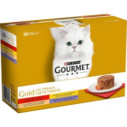 Gourmet Gold Les Timbales Multi Variétés aux Légumes 85g par 12 rations (lot de 2 soit 24 rations)