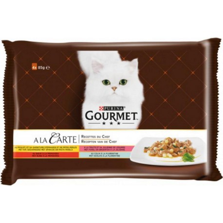 Gourmet A La Carte Recette du Chef - 4 Sachets de 85g (lot de 4 soit 16 sachets)