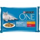 Purina One Spécial Chat Stérilisé au Poulet et Bœuf 85g par 4 rations (lot de 2 soit 8 rations)