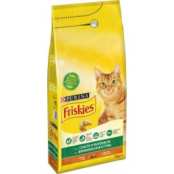 Friskies Croquettes Chats d'Intérieur Poulet et Légumes 2Kg (lot de 6)