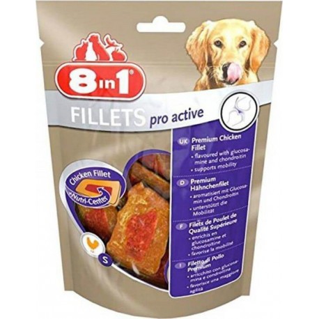 8in1 Fillets Pro Active au Poulet 80g (lot de 3)