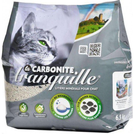 Tranquille La Carbonite Litière Minérale Pour Chat 7,1L 6,5Kg (lot de 2)