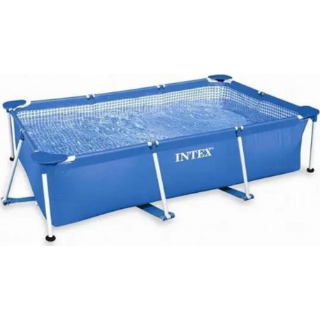 INTEX Kit Piscine Tubulaire Metal Frame Junior Rectangulaire 2,6m x 1,6m x 0,65m 28271NP