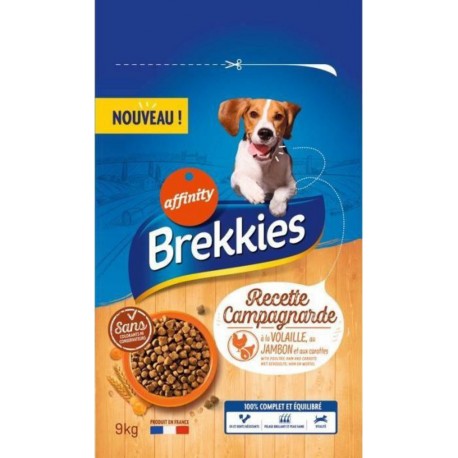 Brekkies Chiens Croquettes Recette Campagnarde 9Kg (lot de 3)