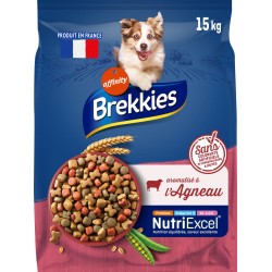 Brekkies Adult Croquettes à l’Agneau et Riz Pour Chiens Format Maxi 15Kg