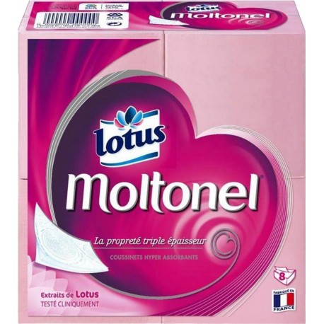 Lotus Moltonel Plat Triple Epaisseur 8 Paquets (lot de 3 soit 24 paquets)