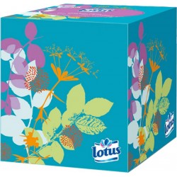 Lotus Boîte Cubique Mouchoirs (lot de 6)