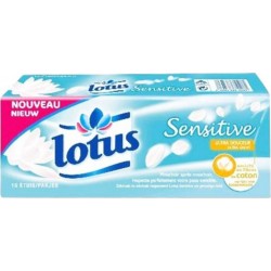 Lotus Sensitive Mouchoirs 15 Etuis (lot de 3)
