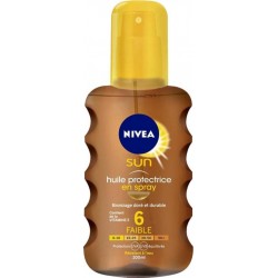 Nivea Sun Spray Huile Protectrice SPF6 200 ML (lot de 2)