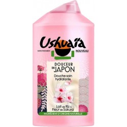 Ushuaïa Douche Japon Lait De Riz Fleur De Sakura 250ml (lot de 3)