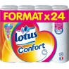 Lotus Confort Papier Toilette Aquatube Blanc x24 Rouleaux