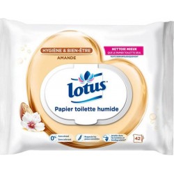 Lotus Papier Toilette Humide Amande 42 Lingettes (lot de 6)