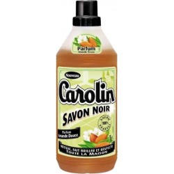 Carolin Savon Noir Amande Douce 1L (lot de 3)