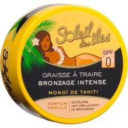 Soleil Des îles Graisse à Traire Bronzage Intense SPF 0 Parfum Vanille (lot de 2)