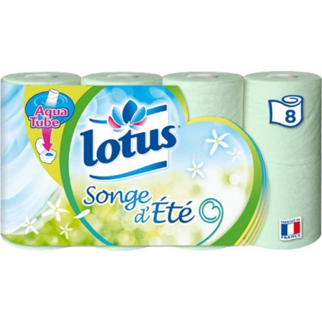 Lotus Papier Toilette Songe d’Été 8 Rouleaux (lot de 3)