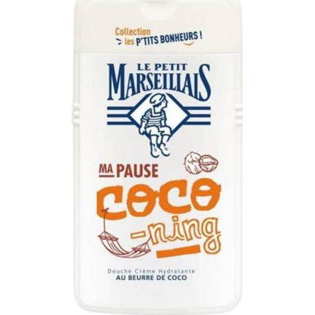 Le Petit Marseillais Douche Ma Pause Coco-Ning Au Beurre De Coco 250ml (lot de 4)