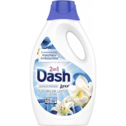 Dash Lenor Liquide Coquelicot Et Fleurs De Cerisier 1,870L (lot de 2) 