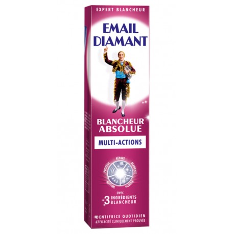 Email Diamant Dentifrice Blancheur Absolue Multi-Actions 75ml (lot de 4)