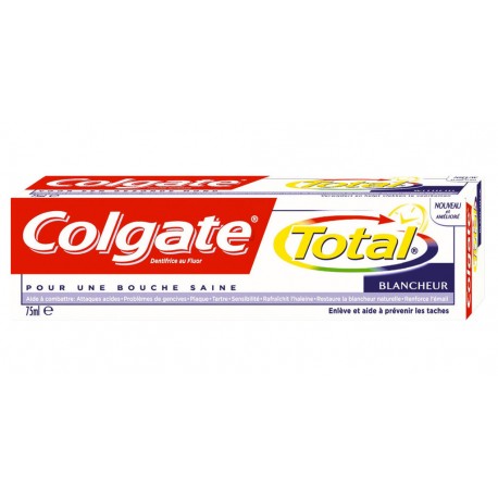 Colgate Dentifrice Total Blancheur 75ml (lot de 6)