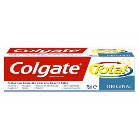 Colgate Dentifrice Total Original 75ml (lot de 6)