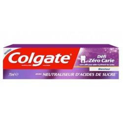 Colgate Dentifrice Défi Zéro Carie Blancheur 75ml (lot de 6)